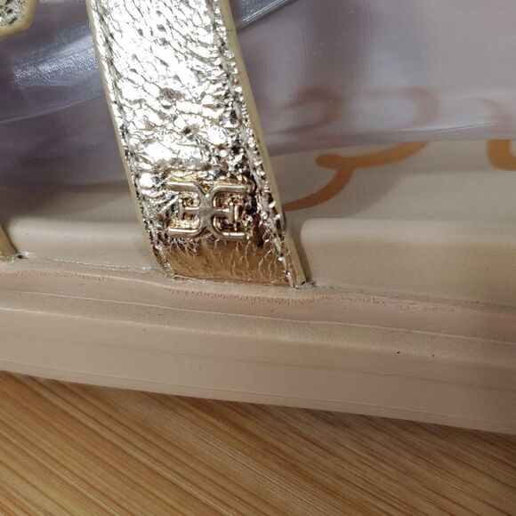 Sam Edelman Metallic Gold Valeri Platform Slide Sandals 6.5W - Picture 4 of 9